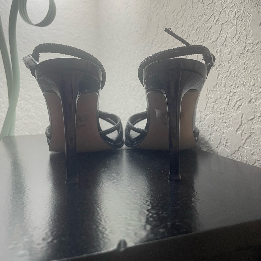 Black Steve Madden Slingback Heels - Picture 3 of 5